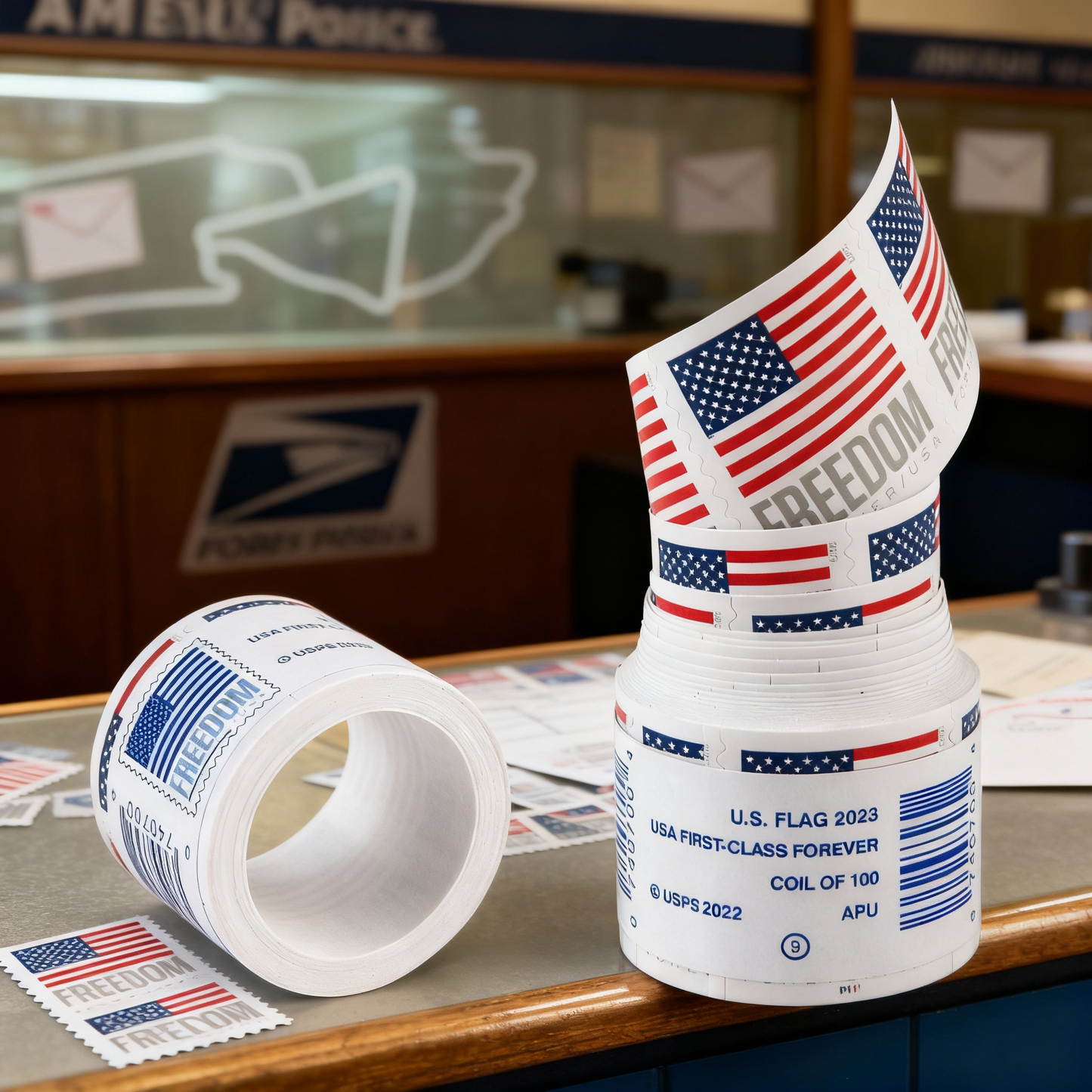 2023 US Flags Freedom Booklets Rolls Forever First Class Stamps