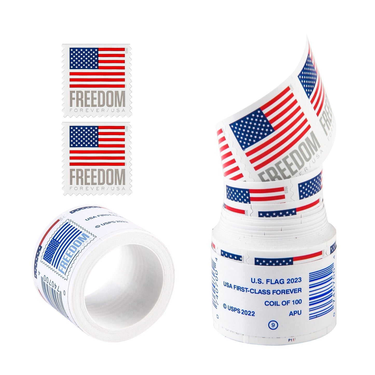 2023 US Flags / Freedom Booklets Rolls Forever First Class Postage Stamps image 1
