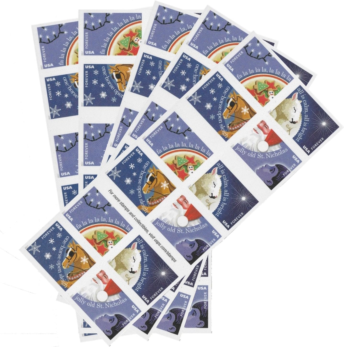 Christmas Carols Forever First Class Postage Stamps image 0