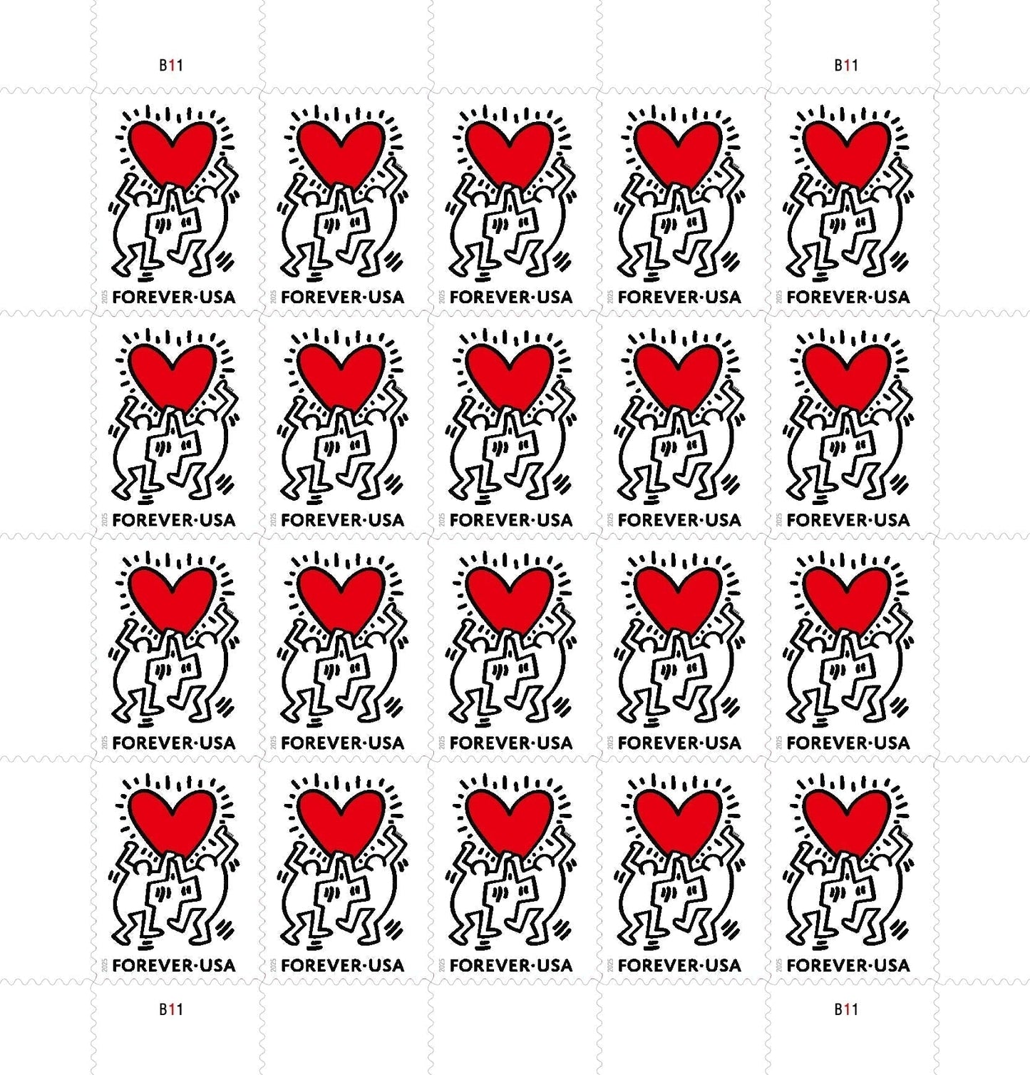 2025 Love Forever First Class Postage Stamps image 0